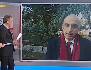 «Κλάμα» στον ΣΚΑΪ: Δείτε τι έπαθε ο δημοσιογράφος σε ζωντανή σύνδεση στην Τουρκία (φωτο)